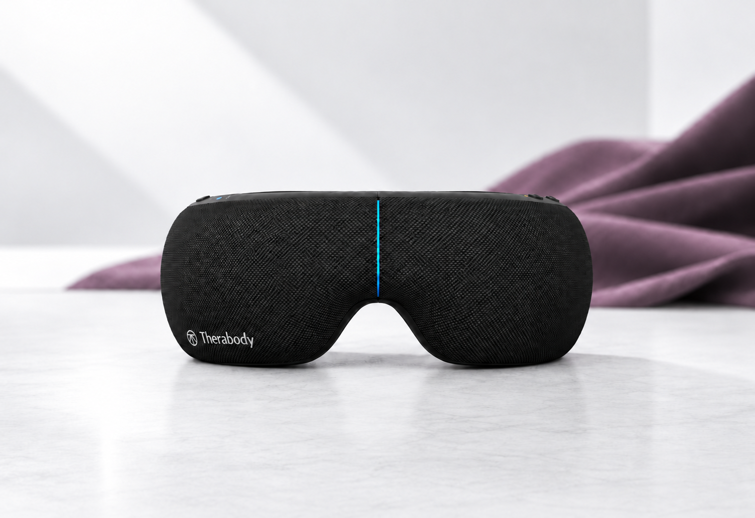 Therabody SmartGoggles 2nd Gen displayed on a clean white surface.